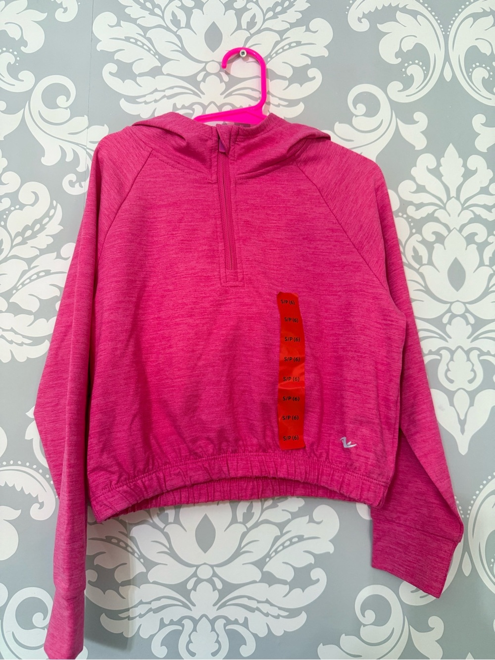💫4/$25 • Athletic Works Pink Hooded Half-Zip Pullover